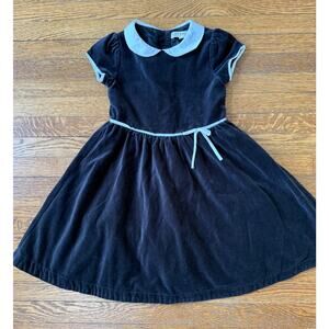 Hope & Henry Girls' Black Velvet Dress Size 6